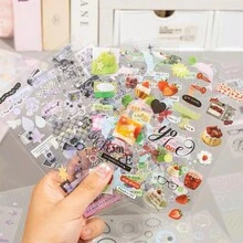 1 buah Buku Stiker Dekoratif Harian, 20 Lembar, Bahan Dekorasi Scrapbooking, Cocok untuk Kolase Guka, Perencana, Laptop, Ponsel - Catatan Acak - View 2