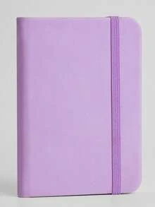 1pc/2pcs Mini Portable A7 Notebook/Pocket Book, Mini A7 Notebook With Small Pocket B5 Leather Cover, Waterproof Skin-Feel, Leather Cover, Thickened Inner Pages, Waterproof And Wear-Resistant, Bandage Grid Design, Privacy Protection, Simple Portable Notebook, Student Planner Diary, Notebook, Vocabulary Book, Book, Office Notebook, Back To School Gift, School Prize And Reward Gift, Birthday, Christmas, Halloween, Thanksgiving Gift, Office Supplies, School Supplies (Bandage Grid Color Random) - Multicolor - View 15