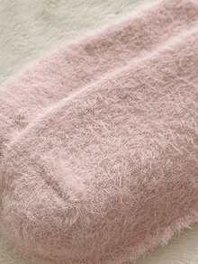 1/5 Pairs Women's Mink Fur Warm Mid-Calf Socks, Sleep Socks, Suitable For Home, Commute, Holiday Gifts - Multicolor - View 4