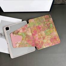 1pc Vintage Floral Pattern Protective Case - Art-Themed Tablet Accessory Designed For Elegant Style Enthusiasts And Art Lovers, Flip Cover With Pen Slot, Compatible With IPad And Tablets - Multicolor - View 5