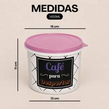 Kitchen Supplies Set Kit ECONOMIC LINE - 5 Supplies + 4 Square Jars 500 ML TPW Line - 淡粉紅色 TPW - 查看 9