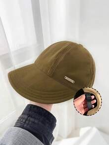 1pc Women's Lightweight Foldable Sun Hat - Adjustable Wide Brim Baseball Cap, Sun Hat, Suitable For All Seasons, Daily Fashion Versatile, Breathable Fabric, Daily Accessory - A - View 11