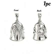 1pc Guardian Angel Motorcycle Bell Good Luck Charm Keychain Pendant Accessories, Gift For Bike, Friends - one-size - View 14