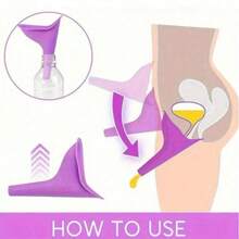 Best-Selling 2-Piece Set, 1 Portable Silicone Female Urination Funnel + 1 Storage Box, Compact Foldable Design With Portable Case, Reusable Standing Urination Device, Suitable For Travel, Camping, Hiking, Hygiene Product - Urinal Set (Includes Storage Box) + 5pcs Cleaning Bags - View 7