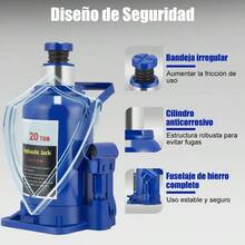 Gato Hidraulico Tipo Botella 20 Toneladas Para Carro 445mm - Azul - Ver 7