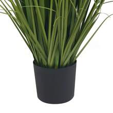 YUNRUX Artificial Plants, Decorative Potted Grass, Tall Artificial Grass With Reed Flowers - Green - View 3