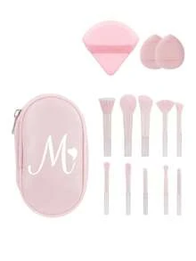 Professional Makeup Brush Set, Includes Foundation Brush, Concealer Brush, Eyeshadow Brush, Eyebrow Brush, Storage Bag, Soft Bristle Design, Essential Makeup Brushes, Perfect For Makeup Application, Covers Blush Brush, Foundation Brush, Eyeshadow Brush, Lip Brush And More, Suitable For Eyeshadow, Foundation And BB Cream Application, Designed For Beginners And Makeup Enthusiasts - Multicolor - View 18