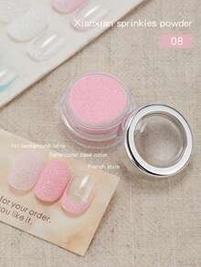 Baoshiman Glitter Fino Sonhador, Pó Decorativo de Glitter Multicolorido Ultra Brilhante, Acessórios Portáteis para Arte de Unhas, Múltiplas Cores Disponíveis, Adequado para Arte de Unhas DIY - Multicolorido - Visão 11
