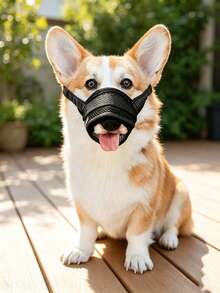 2/1pc Dog Muzzle, Soft Mesh Material, Suitable For Small, Medium And Large Dogs Such As Chihuahua, Poodle, Husky, Labrador, Etc., Breathable, Prevents Biting, Chewing And Grooming, Does Not Affect Panting And Drinking - Pink - View 8