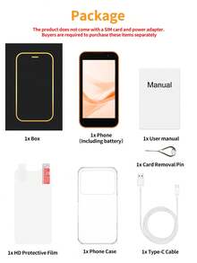 SERVO 17SE Mini Smartphone, Android 9.0, Dual SIM Dual Standby, Layar HD 3.0", Memori Besar 2GB+16GB, WiFi & GPS, Ponsel Kecil 3G WCDMA - Jeruk - View 13