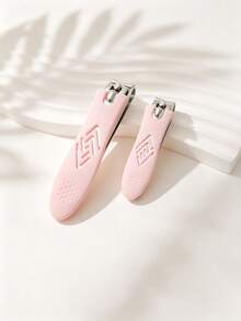 Set Gunting Kuku Anti Selip Timbul Warna Pink 2 Buah, Alat Perawatan Kuku Tangan dan Kaki Sehari-hari, Gunting Kuku Tajam Melengkung dengan Pegangan Bertekstur Anti Selip, Memotong Kuku Jari Tangan dan Kaki, Penggunaan di Rumah, Portabel untuk Perjalanan, Nilai Terbaik, Perlengkapan Perawatan Pribadi, Hadiah Kecil untuk Liburan - Baby Pink - View 6