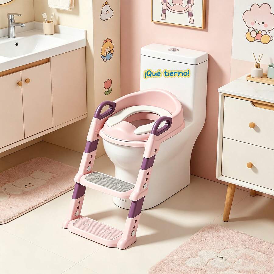 Baby Toilet Training Seat Covers - Pink - View 1