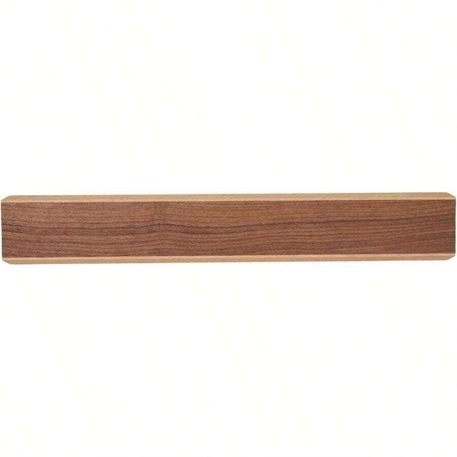 Magnetic Strips Wall, Solid Wood Magnetic Holder, No-Drill 3-Way Mount Adhesive Strips, (Walnut Wood, 16 Inches) - Multicolor - View 1