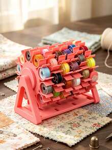 Vigour Summer Organizer Benang Bobbin Berputar, Rak Penyimpanan Bobbin Mesin Jahit, Tempat Benang Kerajinan, Sistem Penyimpanan Bobbin Berputar 360° untuk Meja, Aksesori Jahit, Ideal untuk Ruang Jahit, Meja Kerajinan, dan Studio DIY, Aksesori Jahit - beraneka warna - View 9