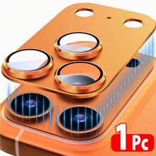1 قطعة فيلم حماية عدسة معدني متوافق مع Apple 17 Pro Max/17 Air/17 Pro/17، تغطية كاملة مع تحديد الموقع، سهل التركيب، زجاج مقسى مضاد للخدش ومضاد للسقوط، وسادة حماية العدسة، متوفر باللون البرتقالي والفضي والأزرق وألوان أخرى، حماية كاملة للكاميرا، إكسسوارات الهاتف - متعدد الألوان - مشاهدة 23