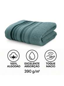 Bath Towel Set 4 Pieces 100% Cotton Thick Super Soft Terry Excellent Absorption New Premier Valletex - 綠色 - 查看 3