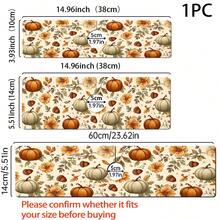 1pc Thanksgiving Multi-Color Pumpkin Pattern Rubber Faucet Splash Guard, Bathroom Faucet Splash Mat, Mud Guard, Moisture-Proof Non-Slip Faucet Pad, Kitchen Countertop Accessory. Protect Your Kitchen Countertop. - Multicolor - View 7