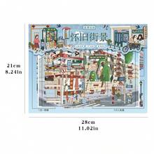 DIY Fun Scene Stickers, Size 28*21cm, 3D Landscape Stickers, 2 Styles Available, Suitable For Gifts, Office, Home, Classroom, Stress Relief Healing Entertainment Toys, Student Planner Creative Stickers, Decorative Stickers - A - View 5