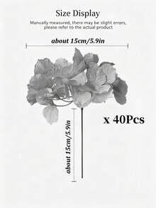 MEHELANY 40/20/5入 米色人造繡球花花頭附莖，仿真花，適用於居家、房間、婚禮派對裝飾、DIY花束、新娘婚禮拱門、桌面中心裝飾、背景佈置、戶外花園婚禮拱門花環裝飾、DIY花藝裝飾 - 乳白 - 查看 12