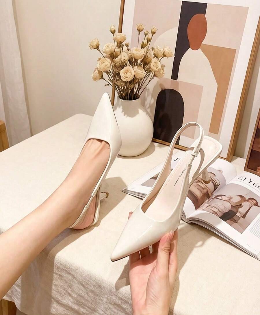 Women Pumps - Beige - View 1