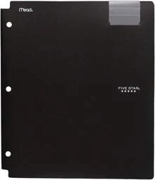 Five 4 Pocket Folder, Plastic, High Capacity, Folders With Pockets, Color Selected You, 1 Count (33190) - 1 - View 7