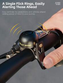 WEST BIKING Vintage Bicycle Bell Crisp Spring Copper Bell Lightweight Fashion Cycling Gear For Men And Women Suitable For 22.2mm Handlebars - Multicolor - View 5