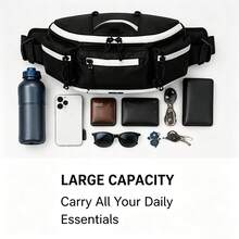 Waterproof Expandable Waist Bag, Suitable For Motorcycle Riding, Multi-Pocket Oxford Fabric Crossbody Chest Bag, Durable Crossbody Waist Bag, Suitable For Travel And Daily Use - Multicolor - View 5