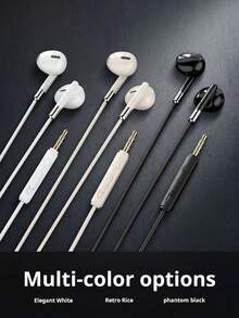 Earphone Berkabel, Headphone Gaya Jalanan, Dengan Mikrofon untuk Panggilan, Cocok untuk Olahraga, Lompat Tali, Latihan, Teman Perjalanan, Pilihan Utama untuk Hadiah, Hadiah Premium - View 3
