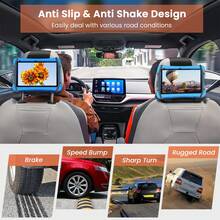 New Upgraded Car Headrest Tablet Holder, Equipped With Anti-Slip Strap And Silicone Mesh Fixing Seat, Adjustable Angle, Suitable For All 7 To 12.9 Inch Tablets, Compatible With Most Car Headrests - View 4