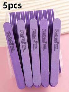 5/10/20/50pcs Oval Long Nail File Set, 0.47 Inch Thick, Suitable For Gel Nails, Washable Sponge, Double-Sided 100/180 Grit Polishing - Multicolor - View 11