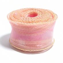 5 Yards/Pack Gold Edge Wavy Fish Tail Mesh Ribbon, Multiple Colors Available - 4.5cm Wide, Perfect For Gift Wrapping, Wedding Decor, Crafts, Bow Making And Floral Arrangements, Multi-Functional Ribbon | Floral Ribbon, Craft Ribbon, Hair Bow Material - Multicolor - View 15