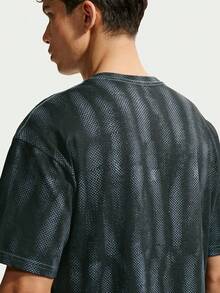 Nike Kaos Rajut Lengan Pendek Tanpa Kerah Pria AS U NSW TEE LSE MESH AOP TIM3737-438 - Grey - View 3