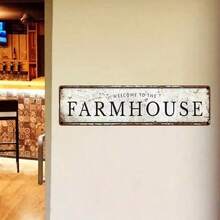 [2D Flat] Vintage "Cottage" Metal Sign, 2D Flat - Rustic Style Wall Art With Aged Edges, Suitable For Indoor/Outdoor Decoration, Perfect For Home, Kitchen, Bar, Cafe, Restaurant (Random Style) - A - View 4