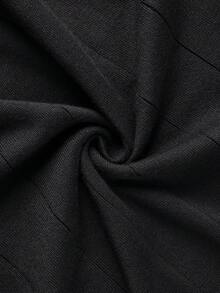 ZYNTH BALENO Men's Fashion Striped Slim Fit Regular Shoulder Mock Neck Long Sleeve Sweater, Suitable For Gym, Running, Hiking, Cycling Sports - Black - View 9