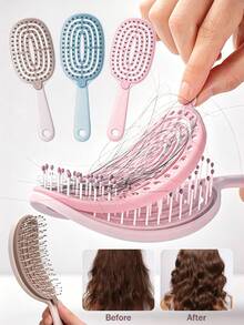 Detangling Comb For Fine And Thick Hair, Ventilated Quick-Drying Hair Brush, Suitable For Thick And Fine Hair, Curly And Straight Hair, Wet And Dry Hair, Smooth And Detangle, Suitable For All Hair Types (Wet, Dry And Damaged Hair), Unisex, Women's Travel Comb - Multiple Styles - View 1