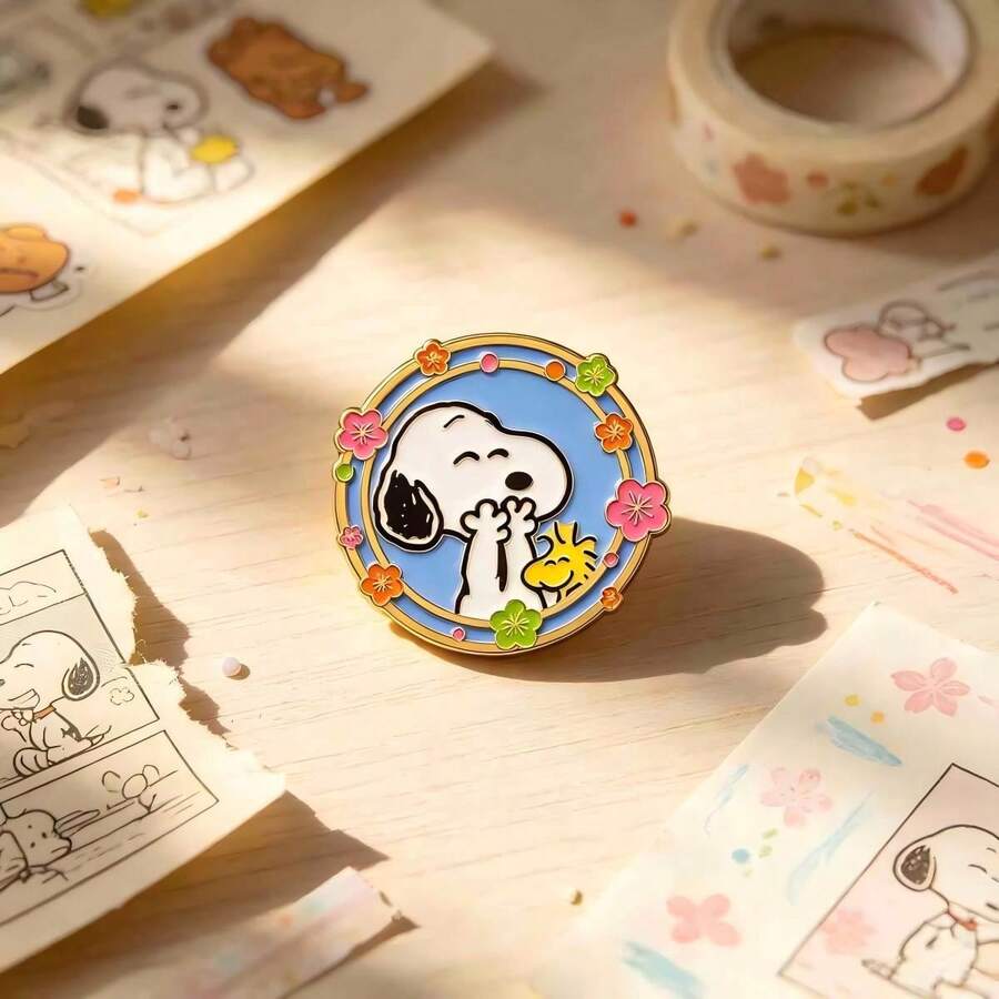 1pc 2026 New Snoopy Flower Brooch, Fun Casual Decoration For Clothes, Pencil Cases And Other Items, Small And Unique, Excellent Decorative Accessory, Surprise Gift For Friends And Family (Random Style) - Multicolor - View 1