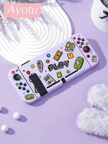 Ayotu 卡通遊戲機圖案保護殼與配件,相容於 Switch/Switch OLED/Switch Lite,包含保護殼、收納袋、底座殼、控制器保護套及其他多款配件,開學禮物/生日禮物/週年禮物 - 查看 13