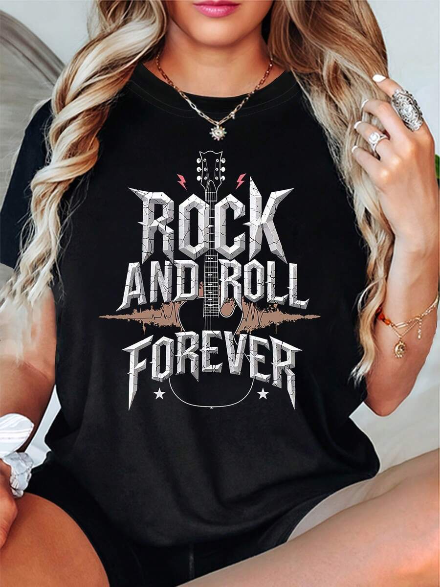 Women T-Shirts - 黑色 - 查看 1