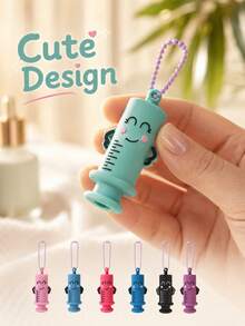 Syringe-Shaped Ampoule Opener Keychain, Bottle Cap Opener Keychain, Rubber Cutter, Auxiliary Medicine Bottle Opening Tool, Suitable For Nurses And Doctors - Multicolor - View 6