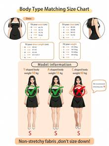 DONICY Contrast Trim Camisole Bodycon Mini Dress, Casual & Party Versatile - Black - View 4