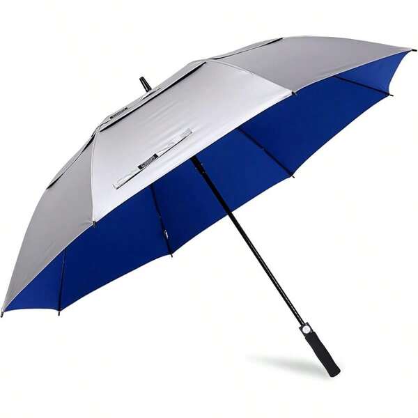 47/54/62/68 Inch UV Protection Golf Umbrella Oversized Sun Umbrella | UPF 50+, Auto Open, Vented Double Canopy, Extra Large Coverage, Heavy Duty, Windproof Stick Umbrella