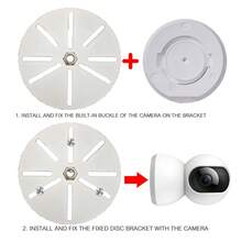 1/4 Screw (Optional Universal Base) Baby Monitor Camera Mount, No-Drill Multi-Function Monitor Bracket, Adjustable Baby Crib Camera Stand, Clip-On Baby Camera Mount, Baby Monitor Camera Bracket, No-Drill Wall-Mounted Camera Mount, Suitable For Indoor And Outdoor Security Cameras - A - View 8