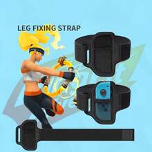 AOLION 環形連接器與腿部束帶,相容於 Switch Ring Fit Adventure 遊戲健身環,適用於彈性運動帶 - 查看 5