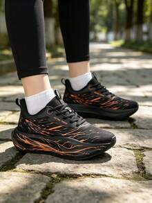 Men's Running Shoes, Marathon Running Shoes, Suitable For Outdoor Jogging, Daily Wear, And Suburban Walking - Black - View 8