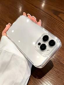 手機殼 4入裝 奢華透明手機保護殼，相容 Apple 18/18 Pro/18 Pro Max、17 Pro Max/17 Air/16 Pro Max/15 Pro/17E/17/16/15/14/13/12/11/16E/Plus/Mini/X/Xr/Xs Max/7/8/SE2/SE3，防震高透背蓋手機保護殼 - 4件裝 - 查看 2