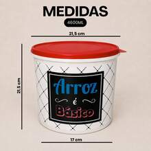 Kitchen Supplies Set Kit ECONOMIC LINE - 5 Supplies + 4 Square Jars 500 ML TPW Line - TPW Red - View 6