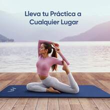 Tapete Portátil Yoga Pilates Ejercicio 10 Mm Antideslizante - Azul - Ver 7