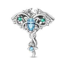 1pc S925 Sterling Silver Ocean Theme DIY Pendant Bead, Sea Turtle, Octopus, Shell, Starfish Multiple Styles, Transparent Blue Enamel With Colorful Zirconia Inlay, Comes With Gift Box, Suitable For Bracelet And Necklace Assembly, Fresh Summer Beach Style Versatile Silver Jewelry Accessory - Multicolor - View 16