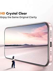4pcs High Definition Full Coverage Tempered Glass Screen Protector, Compatible With IPhone 17/16/16e/16Pro/15/15Pro/14/Promax/11/X/Xs/7/8Plus Series, 9H Hardness, Anti-Scratch Protection, Screen Protector, Mobile Phone Screen Protector - 4pcs - View 8