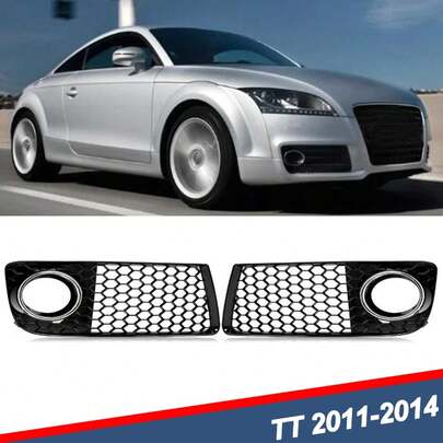 TT MK2 8J Front Bumper Fog Light Grills Grille Honeycomb Mesh Fog Light Lamp Cover 2010 2011 2012 2013 2014 8J0807682J